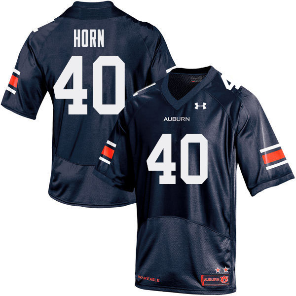 Men Auburn Tigers #40 Beau Horn College Football Jerseys Sale-Navy